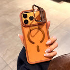Transparent MagSafe iPhone Case Military-Grade Drop Protection Invisible Kickstand Built-in Camera Lens Protection