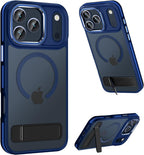 Translucent Matte MagSafe Case for iPhone 17 Pro Max with Kickstand