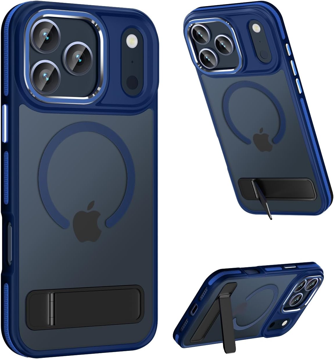 Translucent Matte MagSafe Case for iPhone 17 Pro Max with Kickstand