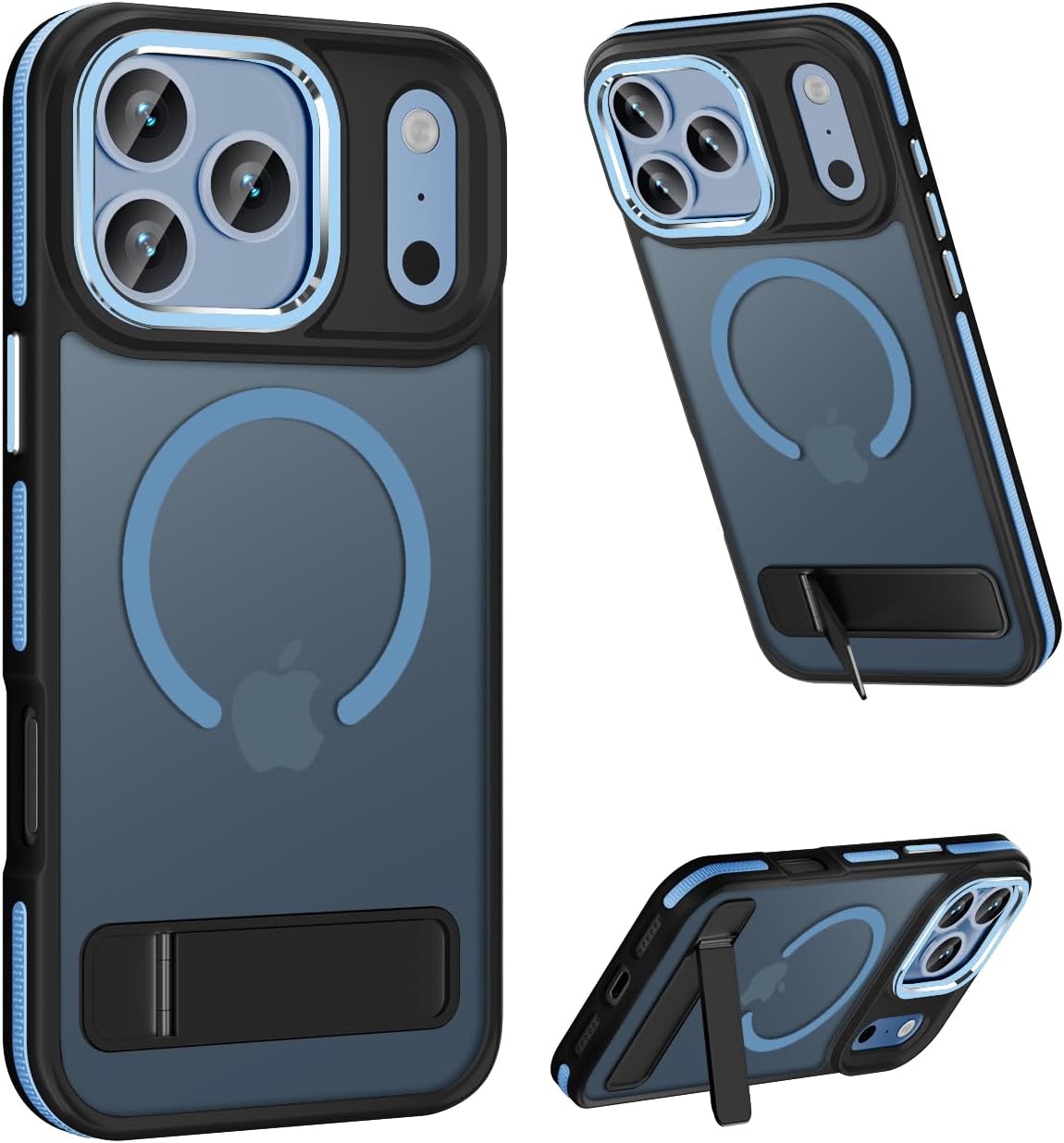 Translucent Matte MagSafe Case for iPhone 17 Pro Max with Kickstand