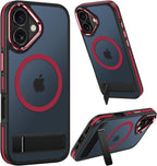 Translucent Matte MagSafe Case for iPhone 17 Pro Max with Kickstand