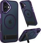 Translucent Matte MagSafe Case for iPhone 17 Pro Max with Kickstand