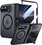 Translucent Matte MagSafe Case for iPhone 17 Pro Max with Kickstand