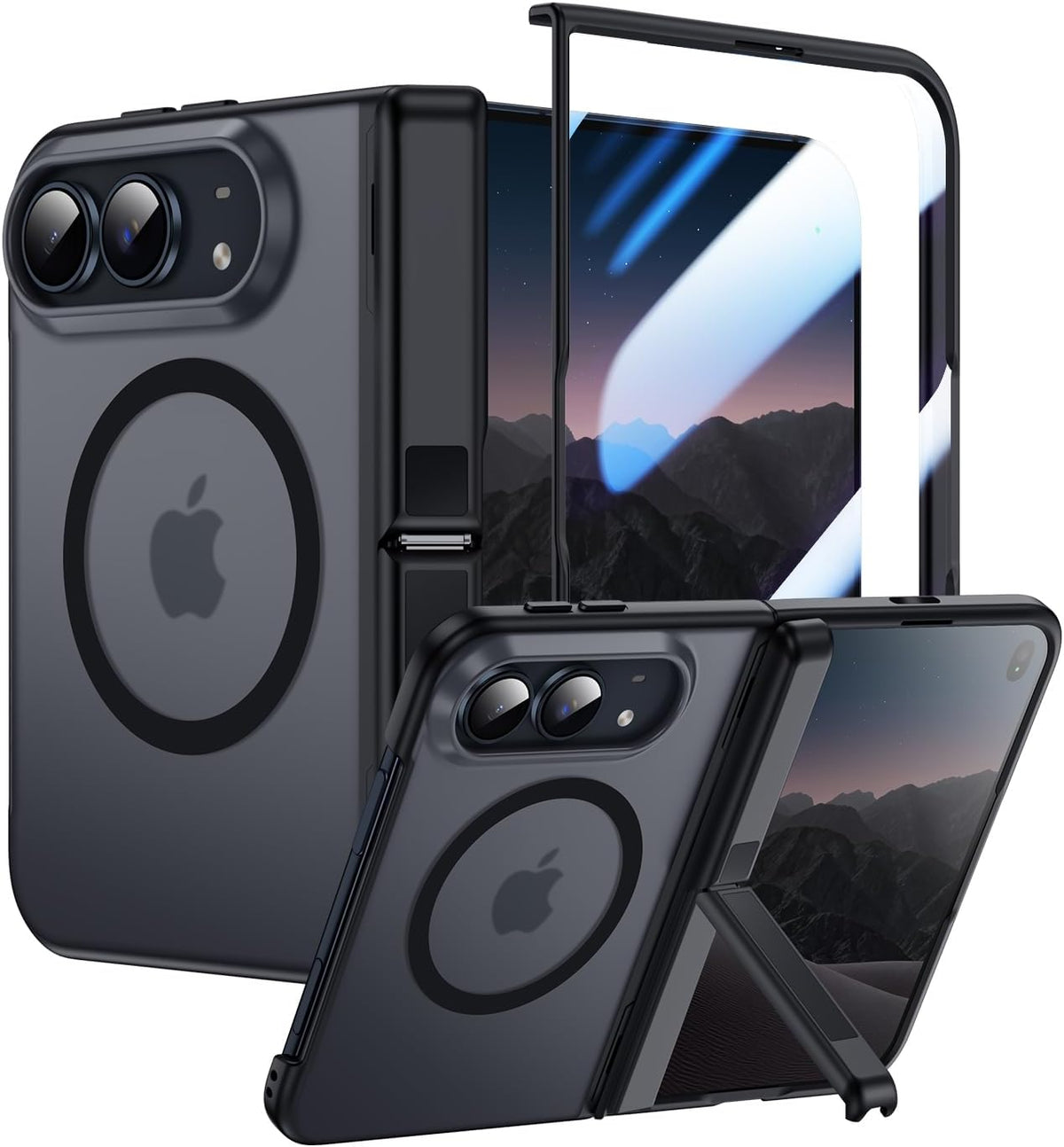 Translucent Matte MagSafe Case for iPhone 17 Pro Max with Kickstand
