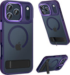 Translucent Matte MagSafe Case for iPhone 17 Pro Max with Kickstand
