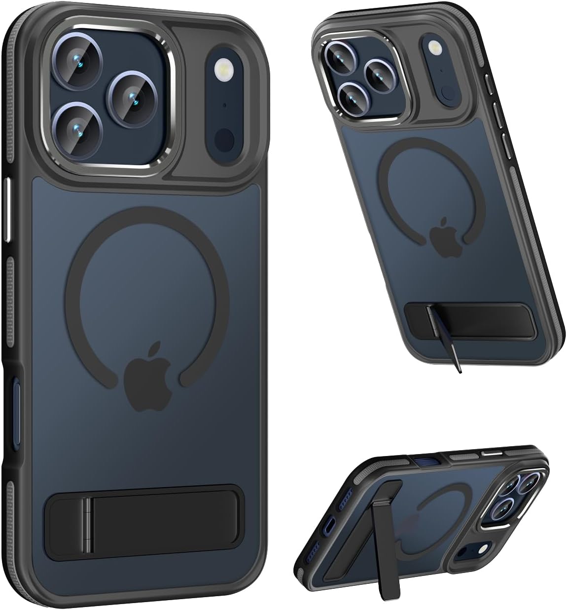 Translucent Matte MagSafe Case for iPhone 17 Pro Max with Kickstand