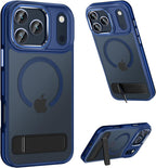 Translucent Matte MagSafe Case for iPhone 17 Pro Max with Kickstand