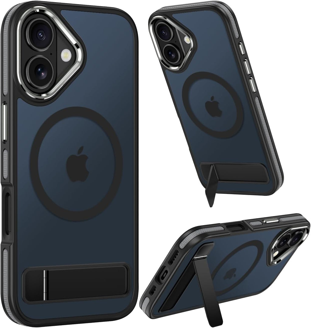 Translucent Matte MagSafe Case for iPhone 17 Pro Max with Kickstand