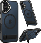 Translucent Matte MagSafe Case for iPhone 17 Pro Max with Kickstand
