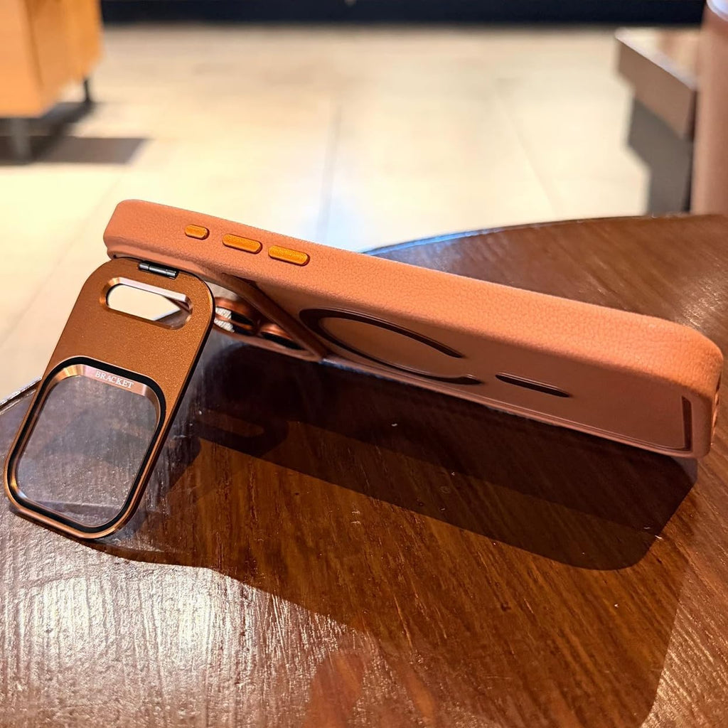 Transparent MagSafe iPhone Case Military-Grade Drop Protection Invisible Kickstand Built-in Camera Lens Protection
